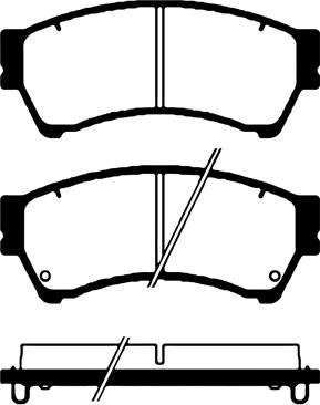 BENDIX 572628B - Гальмівні колодки, дискові гальма autozip.com.ua