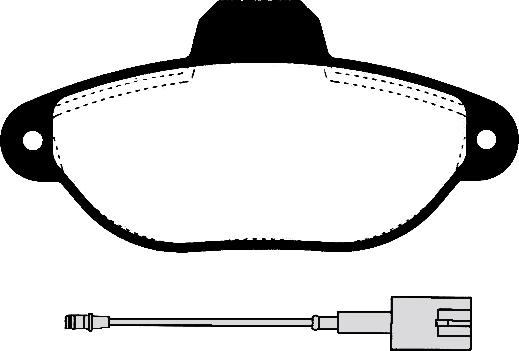 Triscan RH 2414 21 - Гальмівні колодки, дискові гальма autozip.com.ua