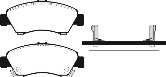 Raicam RA.0454.0 - Гальмівні колодки, дискові гальма autozip.com.ua