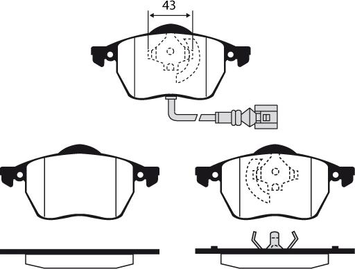 Raicam RA.0429.3 - Гальмівні колодки, дискові гальма autozip.com.ua