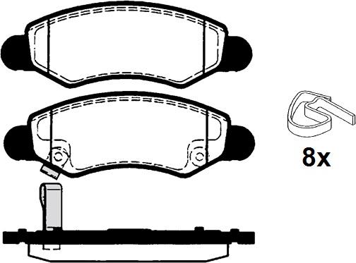 Raicam RA.0424.0 - Гальмівні колодки, дискові гальма autozip.com.ua