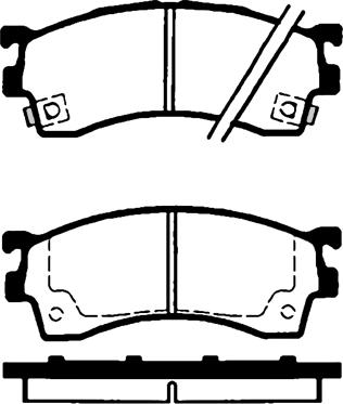 Kawe 81364 - Гальмівні колодки, дискові гальма autozip.com.ua