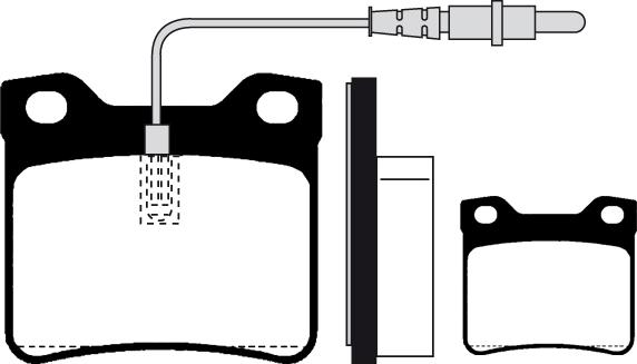 OEMparts GDB1289 - Гальмівні колодки, дискові гальма autozip.com.ua