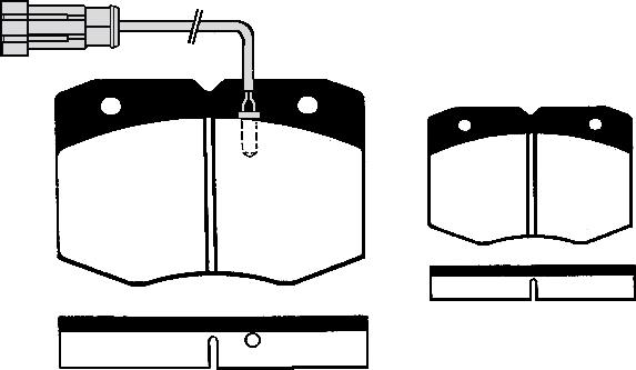 Lucas Electrical GDB1356 - Гальмівні колодки, дискові гальма autozip.com.ua