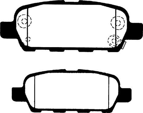 Blue Print ADN142152 - Гальмівні колодки, дискові гальма autozip.com.ua