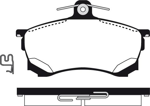 SBS 223021 - Гальмівні колодки, дискові гальма autozip.com.ua