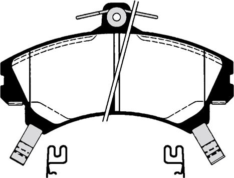 BENDIX DB1402 - Гальмівні колодки, дискові гальма autozip.com.ua