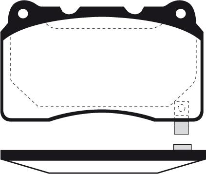 EUROREPAR A411000281 - Гальмівні колодки, дискові гальма autozip.com.ua