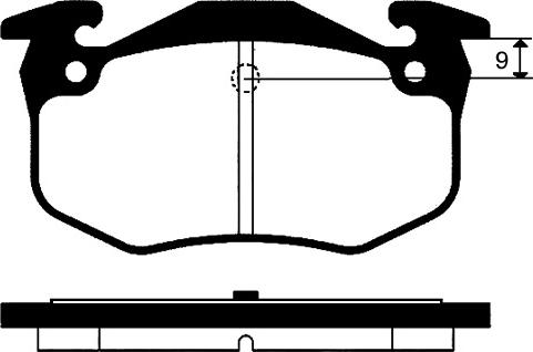 Optimal 9476 - Гальмівні колодки, дискові гальма autozip.com.ua