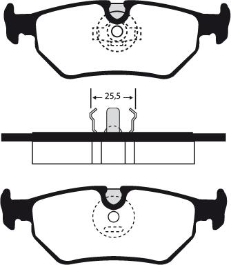 Magneti Marelli 363702161194 - Гальмівні колодки, дискові гальма autozip.com.ua