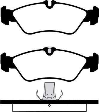 JP Group 698380002ALT - Гальмівні колодки, дискові гальма autozip.com.ua