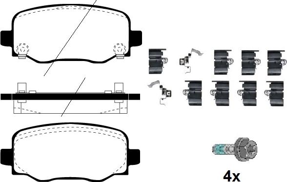 Raicam RA.0109.0K1 - Гальмівні колодки, дискові гальма autozip.com.ua