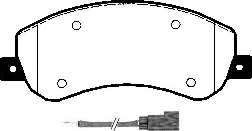 AP 5AP1260 - Гальмівні колодки, дискові гальма autozip.com.ua