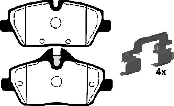 Raicam RA.0852.5K1 - Гальмівні колодки, дискові гальма autozip.com.ua