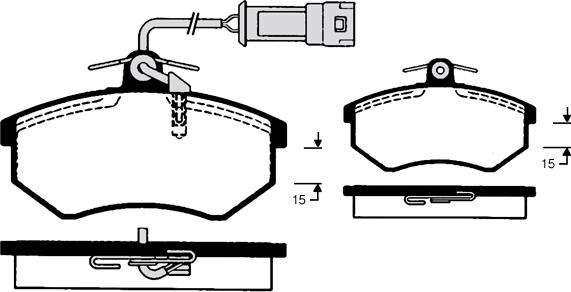 Triscan 400986460944 - Гальмівні колодки, дискові гальма autozip.com.ua