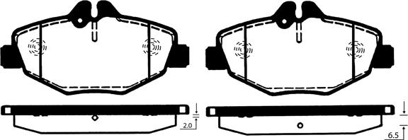 Raicam RA.0821.0 - Гальмівні колодки, дискові гальма autozip.com.ua