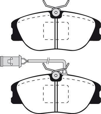 Quinton Hazell BLF460 - Гальмівні колодки, дискові гальма autozip.com.ua