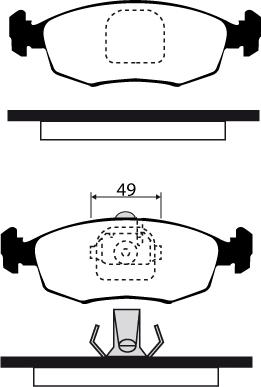 Raicam RA.0318.4 - Гальмівні колодки, дискові гальма autozip.com.ua