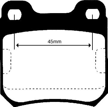 Quinton Hazell BP459D - Гальмівні колодки, дискові гальма autozip.com.ua