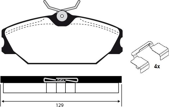 Raicam RA.0388.3K1 - Гальмівні колодки, дискові гальма autozip.com.ua
