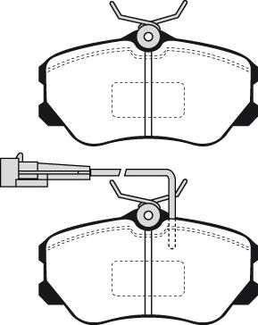 DOYEN GDB1095 - Гальмівні колодки, дискові гальма autozip.com.ua