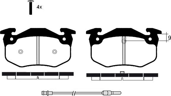 Raicam RA.0257.4 - Гальмівні колодки, дискові гальма autozip.com.ua