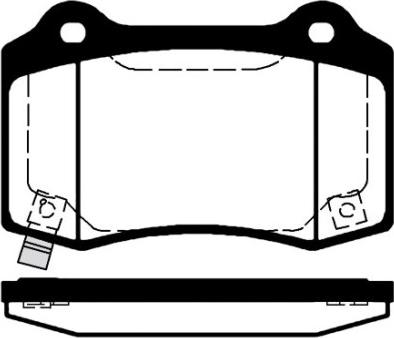 Jurid 573523J - Гальмівні колодки, дискові гальма autozip.com.ua