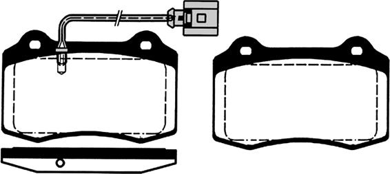 VEMA 837523 - Гальмівні колодки, дискові гальма autozip.com.ua