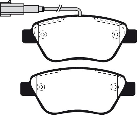 FIAT 0000077365716 - Гальмівні колодки, дискові гальма autozip.com.ua