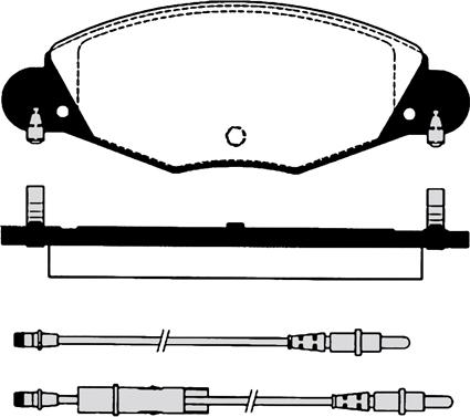 FTE 9001270 - Гальмівні колодки, дискові гальма autozip.com.ua