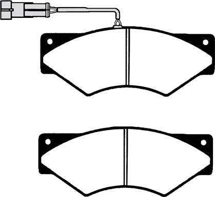 Sampa 09377601 - Гальмівні колодки, дискові гальма autozip.com.ua