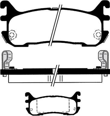 SAFETY TDB1283 - Гальмівні колодки, дискові гальма autozip.com.ua