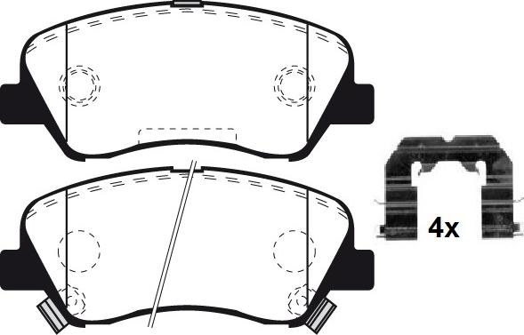 Raicam RA.1052.0K1 - Гальмівні колодки, дискові гальма autozip.com.ua