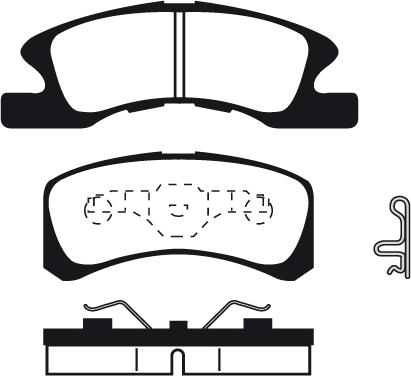 Japanparts JPA609AF - Гальмівні колодки, дискові гальма autozip.com.ua