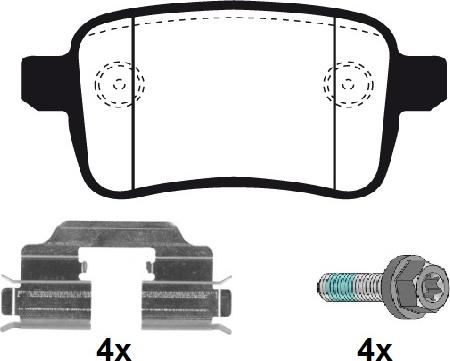 Raicam RA.1105.1K1 - Гальмівні колодки, дискові гальма autozip.com.ua