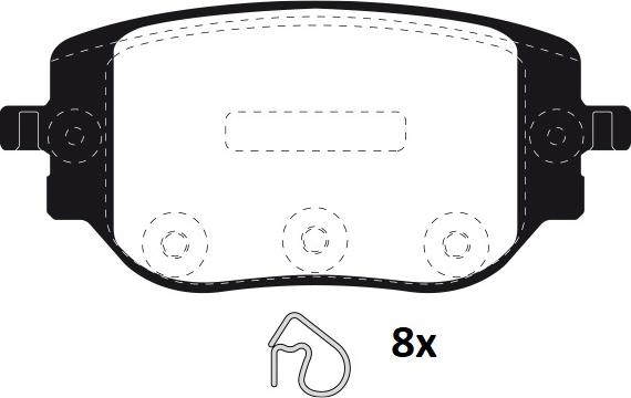 Raicam RA.1351.0 - Гальмівні колодки, дискові гальма autozip.com.ua