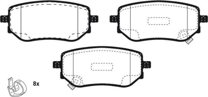 Raicam RA.1296.0 - Гальмівні колодки, дискові гальма autozip.com.ua
