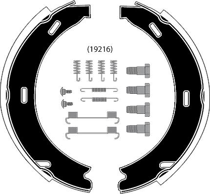 Raicam RA26872 - Комплект гальм, ручник, парковка autozip.com.ua