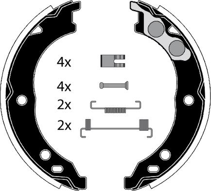 Raicam RA28651 - Комплект гальм, ручник, парковка autozip.com.ua