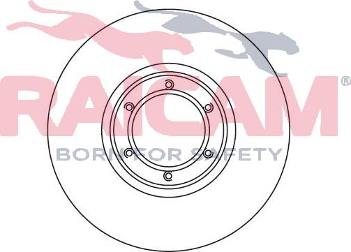 Raicam RD00654 - Гальмівний диск autozip.com.ua