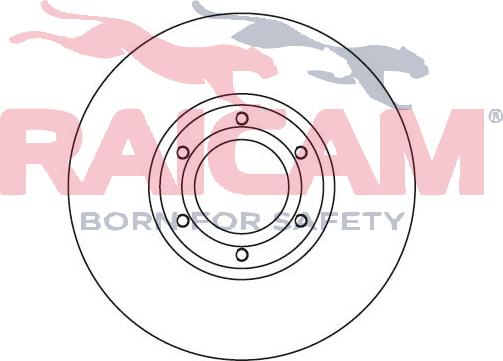 Raicam RD00669 - Гальмівний диск autozip.com.ua
