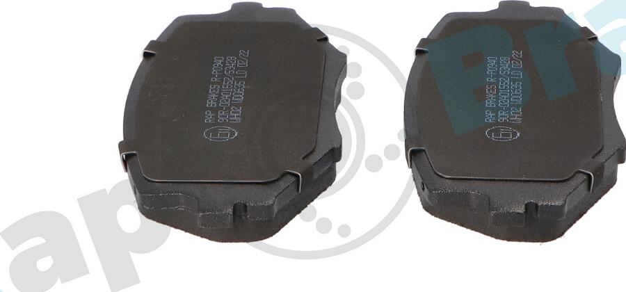 RAP BRAKES R-P0940 - Гальмівні колодки, дискові гальма autozip.com.ua