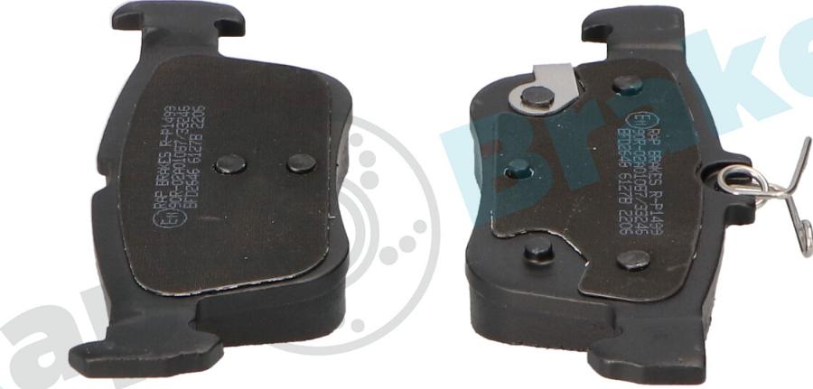 RAP BRAKES R-P1499 - Гальмівні колодки, дискові гальма autozip.com.ua