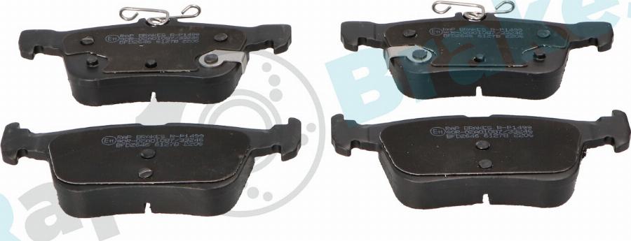 RAP BRAKES R-P1499 - Гальмівні колодки, дискові гальма autozip.com.ua