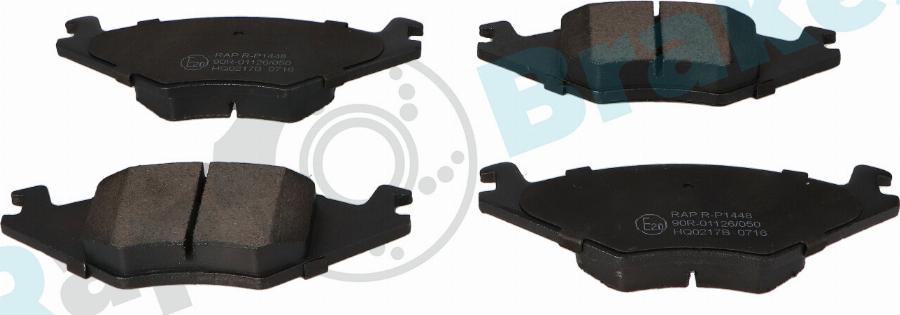 RAP BRAKES R-P1448 - Гальмівні колодки, дискові гальма autozip.com.ua