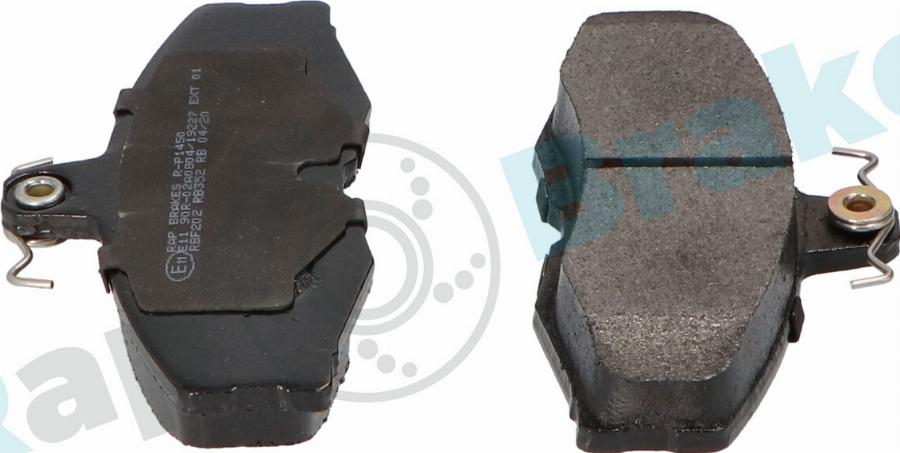 RAP BRAKES R-P1450 - Гальмівні колодки, дискові гальма autozip.com.ua