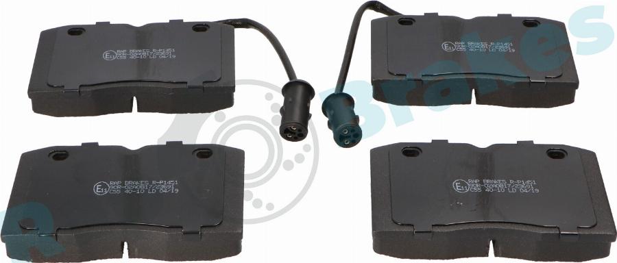 RAP BRAKES R-P1451 - Гальмівні колодки, дискові гальма autozip.com.ua