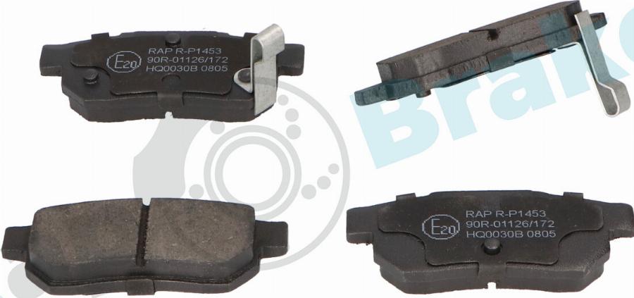 RAP BRAKES R-P1453 - Гальмівні колодки, дискові гальма autozip.com.ua