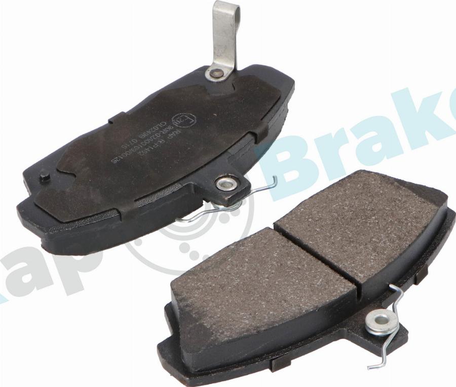 RAP BRAKES R-P1452 - Гальмівні колодки, дискові гальма autozip.com.ua