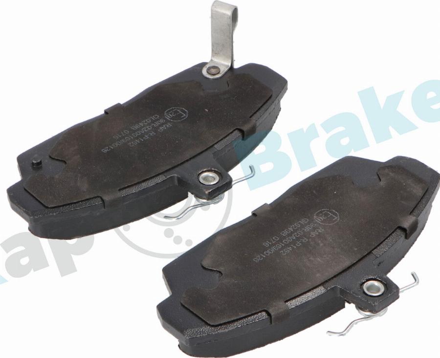 RAP BRAKES R-P1452 - Гальмівні колодки, дискові гальма autozip.com.ua
